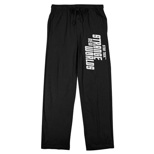 Star Trek: Strange New Worlds Logo Men's Black Sleep Pants