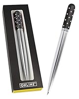 Online Crystal Pen Kugelschreiber Black I mit funkelnden Strass-Steinen in Schwarz, eleganter Stift in Geschenkbox, mit internationale Großraummine, schwarzschreibend, Geschenkidee