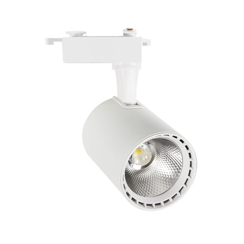 LEDKIA LIGHTING Foco Carril LED Monofásico 20W Bron Blanco 4000K Blanco Neutro