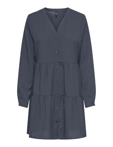 Robe boutonnée ONLY bleu gris pour affiner la silhouette avec élégance et confort