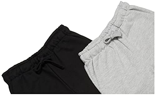 kit 2 bermuda moletom masc inf preto/mescla escuro,basicamente.,8