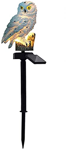 Lumière de jardin solaire hibou pour éclairer un chemin sombre et baliser l'extérieur