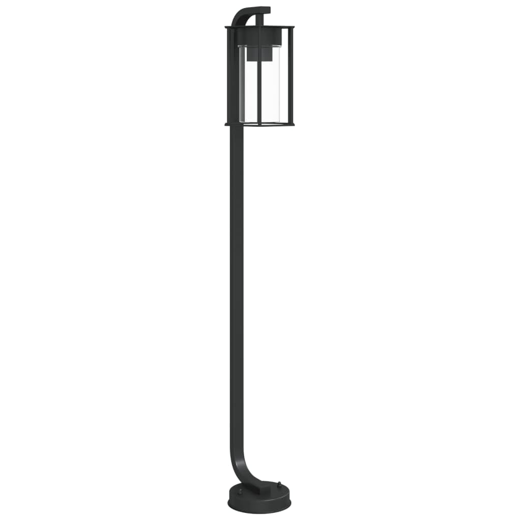 vidaXL Lampada da Terra per Esterni Argento 100 cm in Acciaio Inox