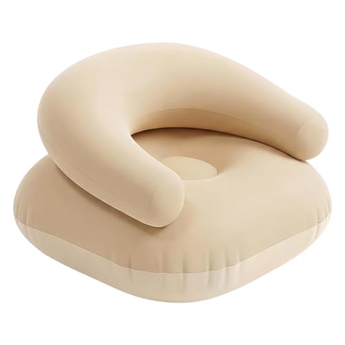 Sofá inflable para camping, 75 x 75 x 50 cm, inflación en forma de U, cómodo diseño de respaldo para camping, para resting Napping Backyard Beach Tailgating Vacation Music Festival Party