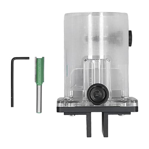Soporte de enrutador de mano para ranurado y tallado en madera, base conectora para recortadora 2 en 1 con tope ajustable, soporte de aleación de aluminio mecanizado CNC para enrut