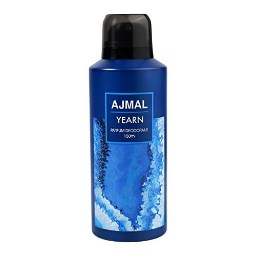 Ajmal Yearn Body Deodorant Parfum for Men |Aromatic Woody Long Lasting Body Perfume DEO 150 Ml