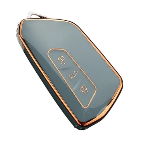 Coques clé voiture Golf 8 antichoc en TPU souple gris