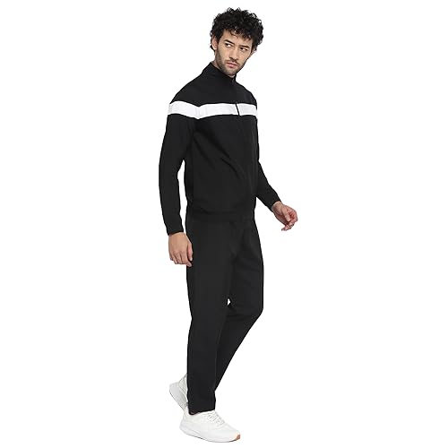 Image of YUUKI MEN MENS NSP CNS TS 1 Track Suit, BLACK /WHITE, L