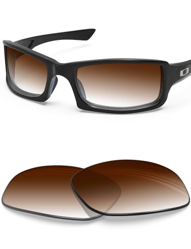 Image of BLAZERBUCK Anti-salt Replacement Lenses for Oakley Fives Squared(4+1) OO9238 Sunglasses - Brown Gradient