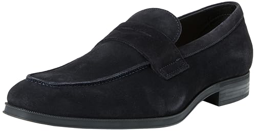 BOSS Men's Modern Loafer, Dark Blue, 6.5