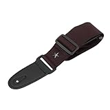 BESTOMZ Verstellbarer Gitarrengurt aus Denim Robustes Gitarrenband mit Breiter Auflagefläche Verschleißfestes Musikinstrumentenzubehör für Akustische und E gitarre