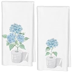 Blue Hydrangea Floral Bathroom