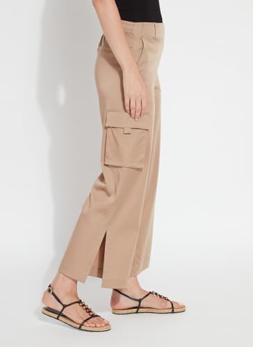 Lyssé Calypso Cargo Pants for Women – Cropped Ankle Pants and Stretch Satin Pants with Relaxed Fit2