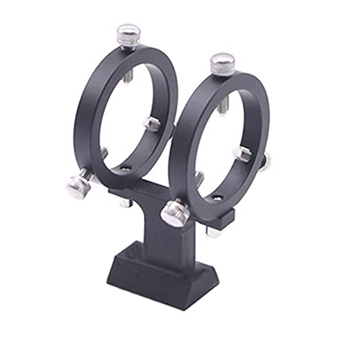Hbaebdoo Adjustable Pointer Finderscope Bracket 6- Guidescope Rings Mount Astronomical Telescope,50mm(18mm-49mm)