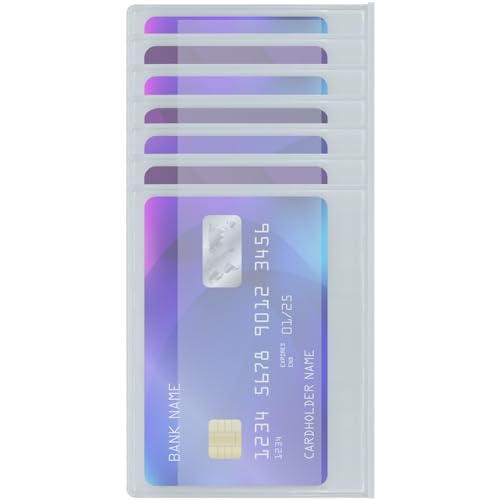 SET OF 2 Wallet Inserts Replacement 6 Page Card Holder for Bifold or Trifolds Wallet