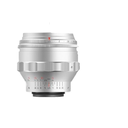 �݊���������܂�TTArtisan �Ή� - 75mm F1.5 �t���t���[���v���C�������Y�AM42�}�E���g �Q�����{�P �l���Ȋw�ʐ^�����Y (562g)g(Silver)