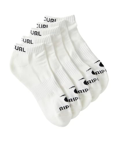 Rip Curl Mens Classic Socks, White, One Size Short US