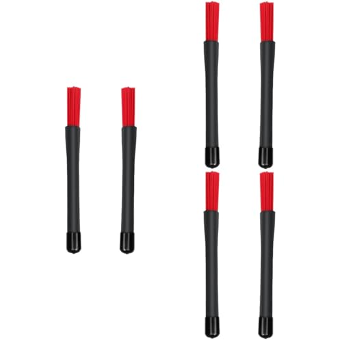Abaodam 3 piezas Baquetas para batería con punta de nylon, accesorio de percusión rojo miniatura 3