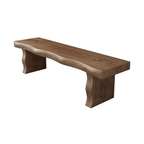 HARELA Asiento del Banco de Madera, Banco de Comedor de Madera, Banco de Cocina, Banco para Entrada, Banco para Cambiarse Zapatos, Banco Madera, para Dormitorio, hogar, Mesa de Comedor(160cm/63in)