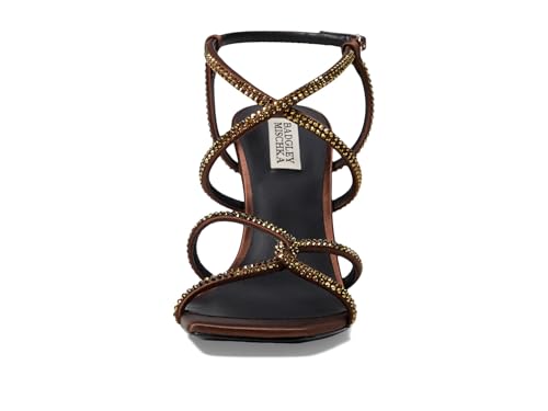 Image of Badgley Mischka Women's Brooke Strappy Bejeweled Stiletto Sandal
