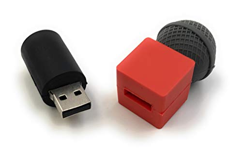 Clé USB microphone rouge noir le disque flash parfait pour votre bureau - 2