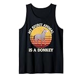 vintage my spirit animal is a donkey lover retro asino canotta