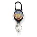 Buttonsmith Van Gogh Fishing Boat Extra Heavy Duty Retractable Badge Reel with Carabiner and Key Ring - Made in the USA, 1 Year Warranty