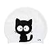 Silicone Swim Hat for Women Men, Cute Cartoon Animal Flexible Swimming Hat Bathing Shower Hats for Long and Short Hair(Cat)