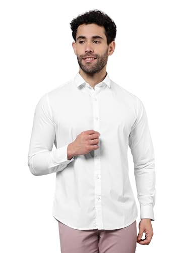 Image of Beyoung Cotton Plain Regular Fit Shirt for Men | Full Sleeve | Formal Shirt | Classic Collar Cotton