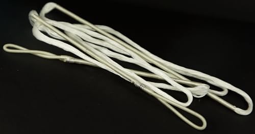 60X Custom Strings White 16 Strand Dacron B50 Longbow Bowstrings Bow (Multiple Sizes) (62 INCH)