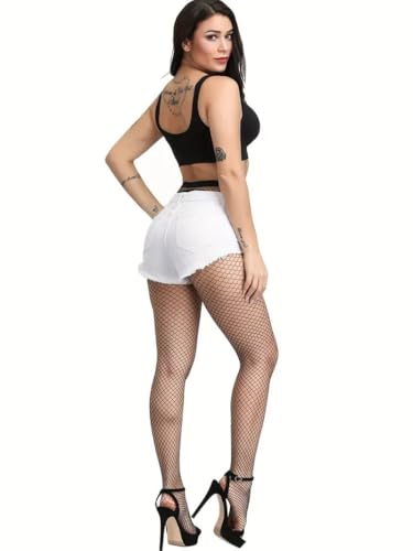 Boolavard Fishnet Stockings, High Waist Tights for Women, Fish Net Tights Ladies Plus Size One Size Fit All4