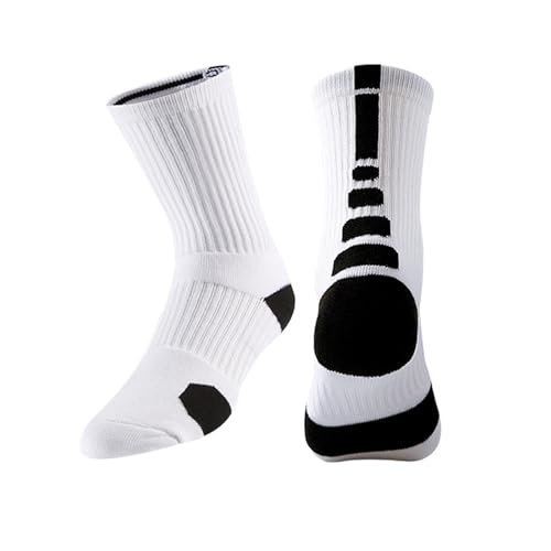 Popuid Youth Elite Basketball Crew Socks With Cushion For Boys 6-12, 3D Ankle Protection Athletic Socks Thick Sports Compression Socks thumb #3