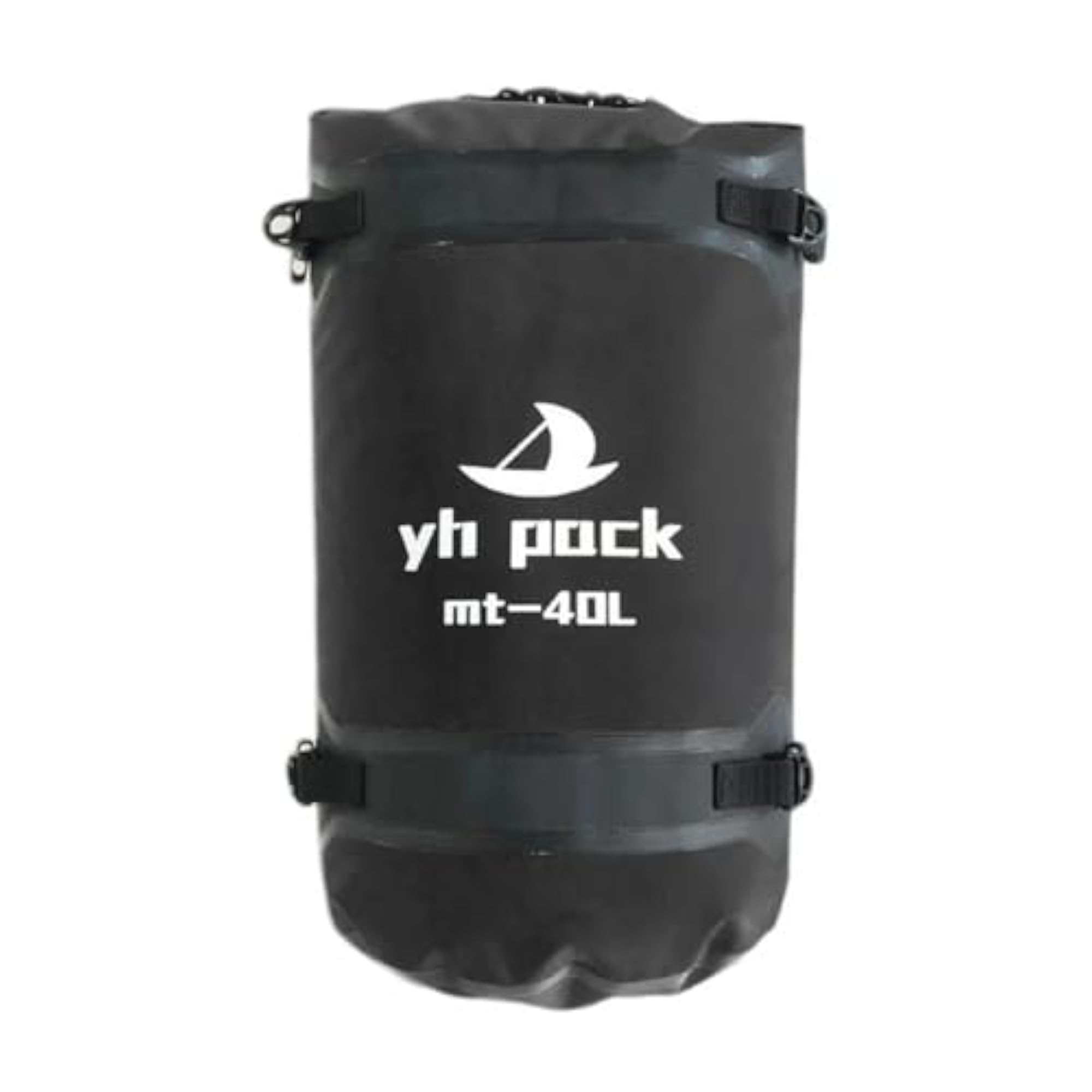 Spacious Waterproof Duffel Bag for Kayaking & Travel, Black 40L