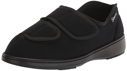 Silverts Adaptive Clothing & Footwear Women's Slippers, Black, 9 X-Wide
