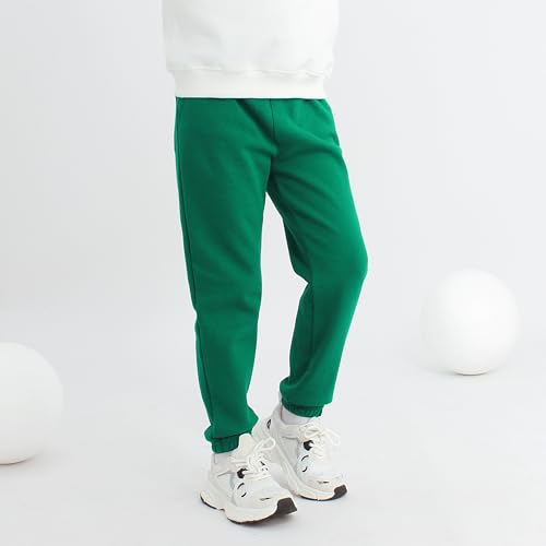 Boys Girls Pants Pull on Drawstring Cotton Drawstring Joggers Plain Kids Sweatpants 5Y-14Y4