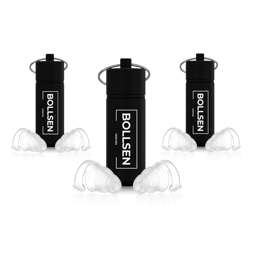 Bollsen MusicSoundPro Ohrstöpsel für Konzerte, Festivals & Partys – 24...