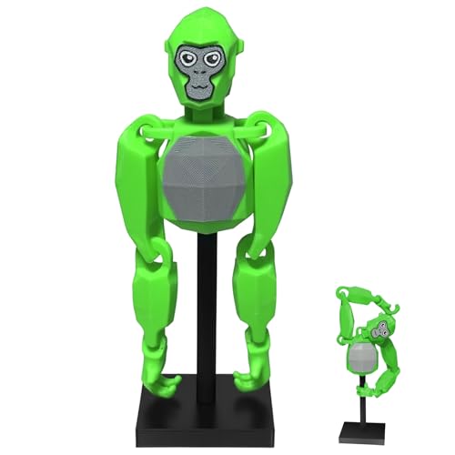 Gorilla Tag Toy Gorilla Tag Fidget Toy for Kids Flexible Gorilla Tag Figurine Creative Gorilla Tag Party Decorations Collectible Figurines for Stress Relief Home Offices Desktop Decoratio (Green)
