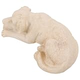 HEMOTON Haustier Gedenkstein Statue für Garten Resinstatue für Hunde und Katzen Wetterfest für Tiergrabstätten und Gedenkplätze Tröstendes Andenken an Verstorbene Haustiere