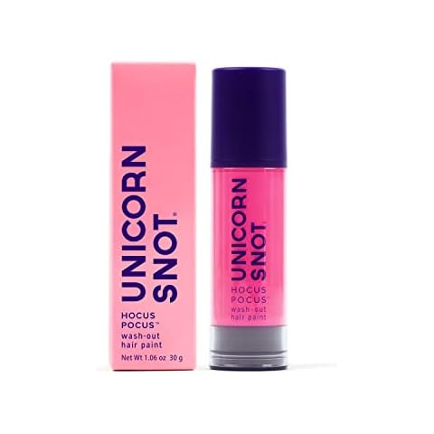 Unicorn Snot Hocus Pocus Hair Color - Washable & Easy to Remove Hair Paint - Bright, Vibrant Temporary Hair Dye For All Hair Types - Perfect for Festivals, Raves, Anime Cosplay - Pink (Tip Tap) Cover
