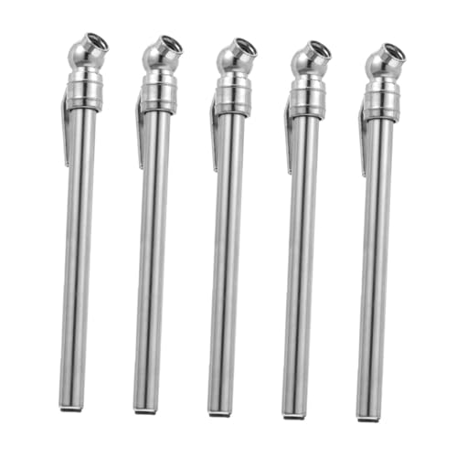 TOKIDNY 5 pezzi Penna Controllo Pressione Pneumatici Auto Portatile Manometro Compatibile Auto Moto Biciclette Facile da Usare e Trasportare Struttura Robusta e Durevole