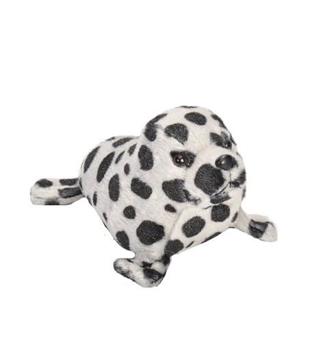 Image of Wild Republic Pocketkins Eco Harbor Seal, Stuffed Animal, 5 Inches, Plush Toy, Made from Recycled Materials, Eco Friendly