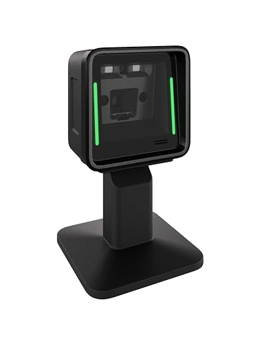 Zebra SP20   Escáner de código de barras con soporte, pago rápido, amplio campo de visión, escáner de encimera Digimarc 1D, 2D, OCR, Digimarc, cable USB de 7 pies incluido, escaneo de punto de venta