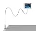 Produktbild for iPad Halterung,Coomoors Mehrfunktional Abnehmbar iPad Halter Ständer mit Schwanenhals 360 Drehen Tablet Halterung Kindle Halterung Handyhalter Handy Halterung Tablet Halter-Silver