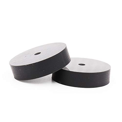 8PCS Black Carbon Fiber Speaker Isolation 40x10mm Spike Base Pad Shoe Feet HiFi Amp Cone Speaker pad