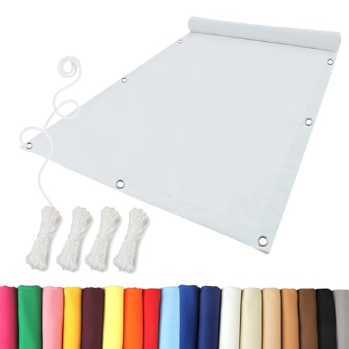 Voile d'ombrage imperméable blanc pour stopper la chaleur du patio - 2
