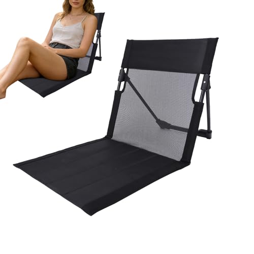 Generisch Silla de Playa Plegable – Juego portátil para Exteriores sin Patas – Silla Plegable con Respaldo Ajustable, Silla de Camping para Viajes, Senderismo, terraza