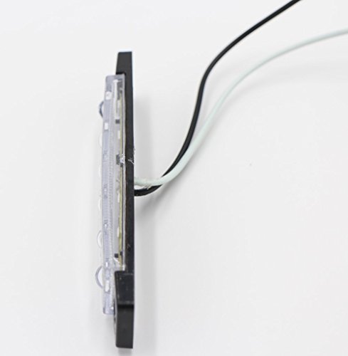 [Pack Of 10] Tmh 3.8 Inch White 6Led Side Marker Fender Light Extra Bright 2835 Smd For Pickup Truck Tractor Rv Trailer Camper Van Boat 12V Dc Low Consumption Tk12 #TOP4