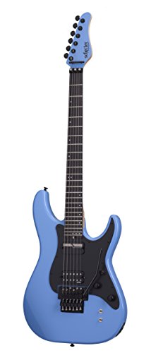 Schecter 6 String Solid-Body Electric Guitar, Riviera Blue (1288)