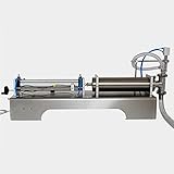 YELLAYBY Máquina de llenado de líquidos neumáticos semi automático horizontal comercial Máquina de relleno de bebidas del pistón Paquete de jugo (Color : 1000 5000ml)