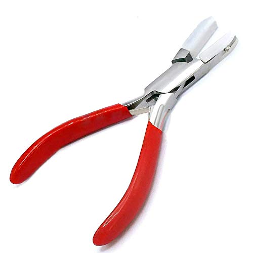 PRECISE CANADA Double Nylon Jaw Pliers Wire Forming Pliers with Red Adhesive Jaws for DIY Jewelry Making Hobby Projects